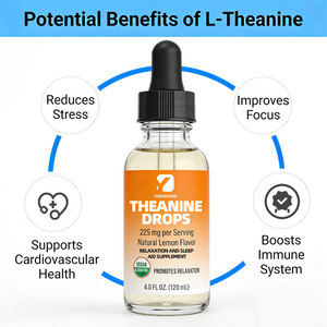 <span class=keywords><strong>Gocce</strong></span> di L-Teanina di Produzione Industriale, Supportano un Buon Umore e Favoriscono un Sonno Sano, Integratore per il <span class=keywords><strong>Relax</strong></span> e il Sonno - Product Image 4