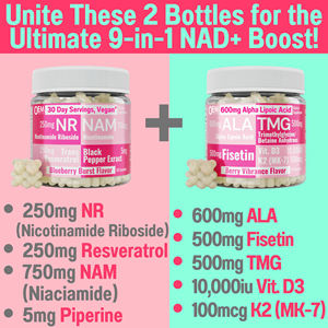 Caramelle Gommose Personalizzate per il Potenziamento del NAD+ con NR Resveratrolo 250mg NAM 750mg Gusto Mirtillo Supplemento Vegano Fornitura per 30 Giorni - Product Image 3