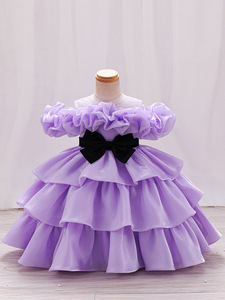 Robe de fête d'anniversaire pour filles, robe de performance de piano, robe de danse pour enfants, robe de princesse pour tout-petits - Product Image 5