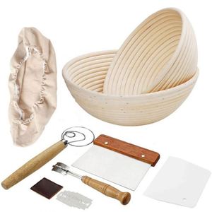 Panier à pain rond en rotin naturel à succès avec doublure en tissu pour la cuisson, panier de rangement de haute qualité - Product Image 1