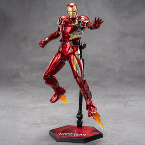 ZD Toys <span class=keywords><strong>Iron</strong></span> <span class=keywords><strong>Man</strong></span> Originale Autentico Marvel Edizione 10° Anniversario - <span class=keywords><strong>Iron</strong></span> <span class=keywords><strong>Man</strong></span> MK46 Non Luminoso <span class=keywords><strong>Action</strong></span> Figure in Scala 1/10 con Articolazioni Mobili - Product Image 6