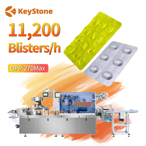 Machines d'emballage sous blister automatiques à haute efficacité DPP-270Max pour tablettes en aluminium, en aluminium/plastique, en feuille d'aluminium - Product Image 1