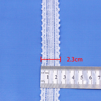 Haute qualité OEM fil de coton blanc élastique dentelle décoration bricolage décoration couture à la main artisanat dentelle