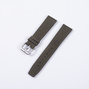 Correa de reloj de lona de nailon correa de reloj 20mm 22mm pulsera de tela impermeable deporte hombres mujeres pulsera de repuesto - Product Image 2