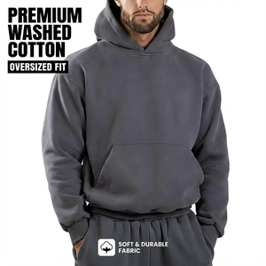 Set Felpa e Pantaloni Tuta Unisex Oversize in Cotone Pesante, Abbigliamento Personalizzato per Uomo - Product Image 1