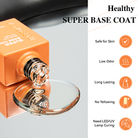 Vendeeni 2025 Super Base Coat ne se décolle pas facilement 15ml Professional Long Lasting Nail Gel Base Coat Non Toxic Top Coat