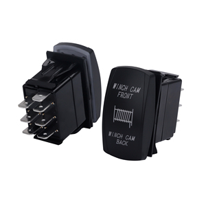 Abilkeen lj32 Marine không thấm nước DC 12V 24V 7 Pin ON -OFF-on Laser momentary Rocker chuyển đổi - Product Image 2