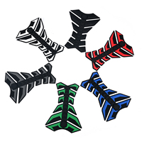 Étiquette en caoutchouc prête à être expédiée, autocollant en PVC souple 3D en stock pour sacs, patch de marquage à livraison rapide pour articles promotionnels et détaillants