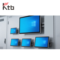 Panel PC Industrial KTB de 13.3, 15, 21.5, 24 y 27 Pulgadas, Windows 10, Core I7, I5, I3, J1900, IP65, Resistente al Agua, Sin Ventilador, Pantalla Táctil, Monitor IPC