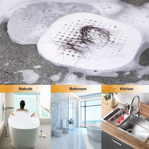 Drain Hair Catcher Silicone Bathroom Accessories Shower Drain Protector Sink Drain Strainer Hair Stopper - Product Image 4