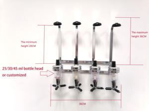 Dispensador de bebidas para barra, dispensador de licor óptica fixado na parede com 6 garrafas, equipamento de bar, dispensador de bebidas para espíritos - Product Image 4