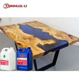 Factory Clear Epoxy Resin Bar Table Liquid Crystal Epoxy Resin For DIY River Table