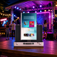 Ensemble audio karaoké tout-en-un, karaoké à domicile, portable, écran tactile 27 pouces, machine karaoké Android pour haut-parleur, écran haute fidélité