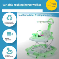Vente chaude pliant bébé apprentissage marcheur Anti-renversement enfants chaise de salle à manger avec jouet musical aide bébé avec des exercices de marche