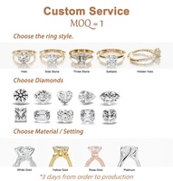 Anillo de Compromiso de Diamante Cultivado en Laboratorio con Certificación IGI, Corte Ovalado, Oro de 10k, 14k, 18k, 1, 2, 3 Quilates, Personalizado de Fábrica