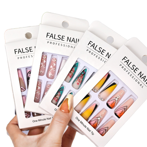 24 piezas <span class=keywords><strong>de</strong></span> parche <span class=keywords><strong>de</strong></span> uñas postizas <span class=keywords><strong>de</strong></span> <span class=keywords><strong>Ballet</strong></span> largo decoración <span class=keywords><strong>de</strong></span> aceite brillante textura <span class=keywords><strong>de</strong></span> mármol desmontable y características <span class=keywords><strong>de</strong></span> uso hechas <span class=keywords><strong>de</strong></span> Material Artificial - Product Image 1