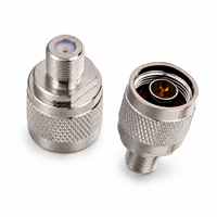 Adaptador Coaxial RF Personalizado, Conector Hembra F a Conector Macho N, Conector de Acero Inoxidable