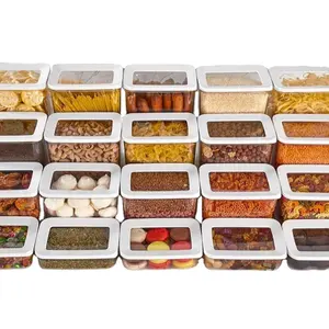 Aohea пластиковые герметичные банки разной емкости кухонные ящики для хранения прозрачные пищевые контейнеры