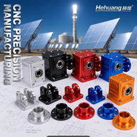Pièces CNC en aluminium pour l'énergie solaire, sur mesure, Boîtier de réducteur à vis sans fin, Support de charnière pour cadre de miroir, Embout de tube récepteur
