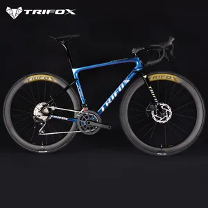 אופני כביש trifox 700c 45 מ "מ פחמן גלגל גלגל דיסק 18 מהירות 7020 ציוד מסגרת פחמן אופניים מירוץ שלם