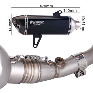 Tubo de <span class=keywords><strong>Escape</strong></span> de Acero Inoxidable <span class=keywords><strong>para</strong></span> Motocicleta XMAX300 250 <span class=keywords><strong>XMAX</strong></span> <span class=keywords><strong>300</strong></span> X MAX250, Silenciador Deslizante y Tubo Frontal - Product Image 6