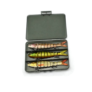 Wholesale factory direct jointed swimbait with box packaging freshwater saltwater lure kit fishing segmented lure wobbler set