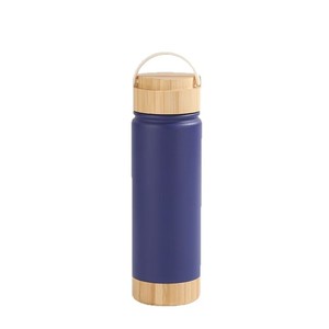 Nouvelle Tasse Isotherme Créative en Acier Inoxydable 304 avec Couvercle en <span class=keywords><strong>Bambou</strong></span> Effet Bois et Base en Bois pour Sports de Plein Air - Product Image 5