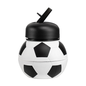 Kids Sports Silicone <b>Water</b> <b>Bottle</b> Collapsible <b>Football</b> Soccer Ball Drinking Cup Leak Proof <b>Water</b> <b>Bottle</b> for School - Product Image 1