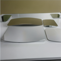 Aluminum Curved Glass Mirror for Vehicles Rearview Mirrors Glass Replacement Cutting Glass