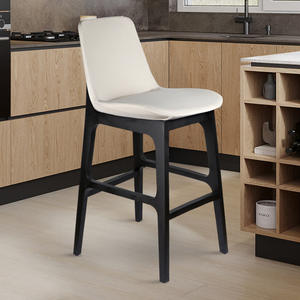 Chaise <span class=keywords><strong>de</strong></span> salle à manger en <span class=keywords><strong>bois</strong></span> massif tissé à la main-Style rétro vintage pour la maison, l'appartement <span class=keywords><strong>et</strong></span> les tabourets <span class=keywords><strong>de</strong></span> <span class=keywords><strong>bar</strong></span> - Product Image 1