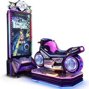 Équipement de divertissement d'arcade de course de motos dynamique pour usage commercial, salles d'art, jeu multijoueur à monnayeur pour enfants - Product Image 1