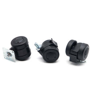 Roues de chariot industrielles en TPR de 4 pouces, sans marquage, fixation par plaque supérieure, fonctionnement silencieux, réduction sur les commandes en gros pour équipement logistique - Product Image 1
