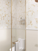 Carreau céramique poli 600x1200, motif floral artistique texture mosaïque personnalisé pour mur de fond entrée salon
