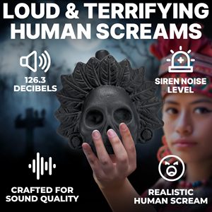 Black Aztec Death Whistle Thunderous 125dB Human <span class=keywords><strong>Scream</strong></span>-Desata el grito <span class=keywords><strong>de</strong></span> los antiguos - Product Image 2