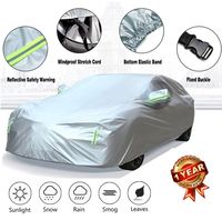 Housse de voiture personnalisée en tissu Oxford et polaire avec protection solaire complète, imperméable et pare-chaleur pour toutes les saisons