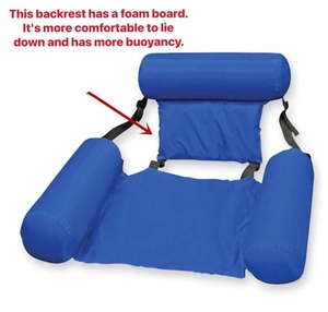 Nước Giải Trí Gấp Đôi Tựa Lưng Nổi Hàng Võng Lặn Bơi Bơm Hơi Ghế Ngả Ghế Nổi Sofa - Product Image 5