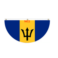 Drapeau du Panama personnalisé en forme de demi-cercle pour les événements sportifs et les rassemblements familiaux décontractés en plein air