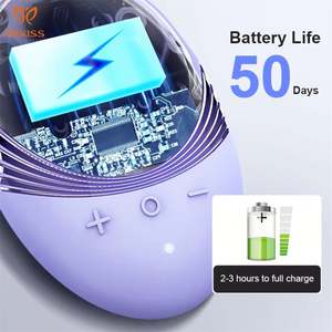 Masseur de soins de la peau nettoyant en profondeur Gel de silice électrique étanche Gel de silice vibrant brosse de lavage Instrument de Massage de beauté - Product Image 4