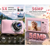 Cámara Óptica Digital ODM de 64MP con Autoenfoque, Pantalla CMOS, Ideal para Fotografía de Viajes, Eventos Familiares y Principiantes