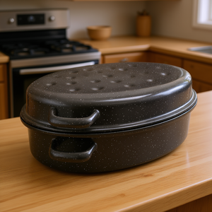 Oval Goose Roaster 26 Cm With Lid For Oven Use - Product Image 3