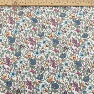Tissu en coton <span class=keywords><strong>Liberty</strong></span> esthétique HAPPEAK, imprimé durable des années 80, idéal pour les robes d'été romantiques - Product Image 3