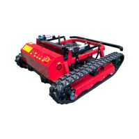 Cortadora de Césped a Control Remoto de 600 mm de Alta Eficiencia y Ahorro de Combustible, Conducción Estable para Terrenos Inclinados, Huertos y Laderas