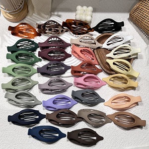 Pinces à <span class=keywords><strong>cheveux</strong></span> plates en plastique, grandes pinces à bec de canard tendance pour un volume important, maintien solide, antidérapantes, pinces à <span class=keywords><strong>cheveux</strong></span> pour femmes et filles - Product Image 2