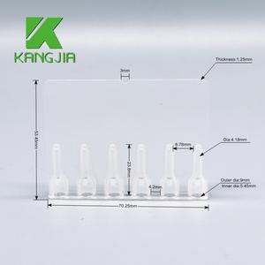 Plástico seis furos <span class=keywords><strong>ABO</strong></span> <span class=keywords><strong>Blood</strong></span> Grouping Cards Cartão plástico do gel para hematologia - Product Image 2