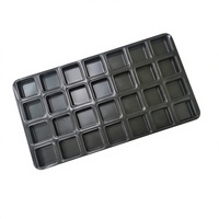 Moule à gâteau carré mini réutilisable en acier aluminisé industriel et commercial Kingbake DZ2590087, antiadhésif et sûr, pour biscuits