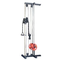 ZJFIT Station de musculation murale en acier pour la maison, système de poulies double réglable, multifonction, 30 kg