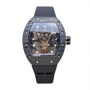 Reloj Super RM66 para Hombre, Esqueleto con Tourbillon, Caja de Fibra de Carbono, Cristal de Zafiro, Estilo de Diseñador de Lujo - Product Image 1