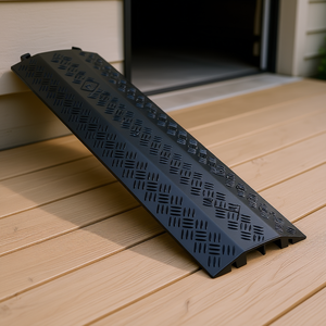 Cache-câble de 17 pouces, robuste, capacité de charge d'essieu de 5000 lb, pour rampes intérieures et extérieures, maison, bureau, en plastique - Product Image 2