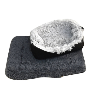 Multifunktionale Atmungsaktive Faltbare Langlebige Umweltfreundliche Einfarbige Plüsch-Haustiermatte Hundehütte Katzenmatte Bett - Product Image 4