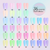 Ensemble de vernis gel Macaron 2026, collection printemps pastel, 36 couleurs de vernis gel UV